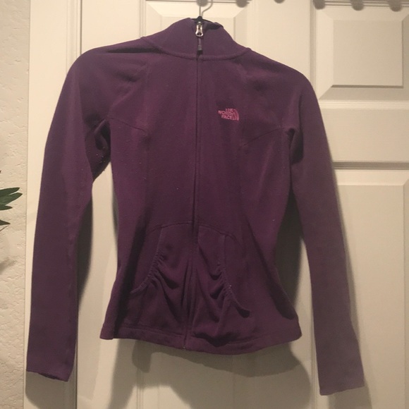 The North Face Jackets & Blazers - The North Face purple fleece zip hoodie
